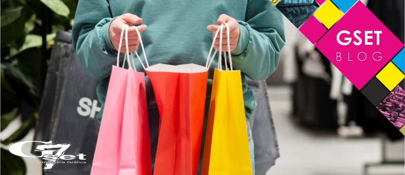 Embalagens de sacolas de papel 