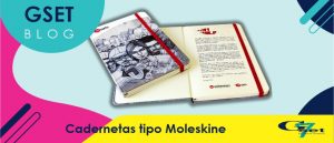 Caderneta tipo Moleskine Personalizada