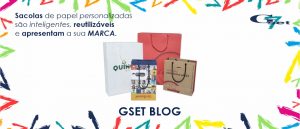 Sacolas de Papel Personalizadas são inteligentes, reutilizáveis e apresentam a sua marca. Saiba como aqui na Gráfica Gset!